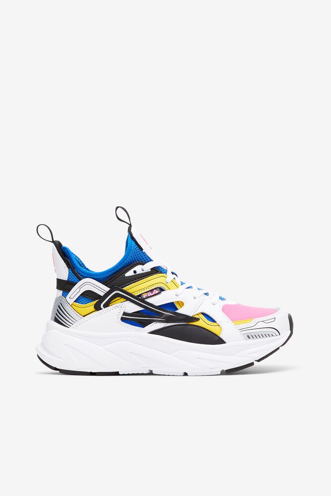 Fila Sneakers Womens White/Black/Blue - Hallasan - Philippines 4067952-DA